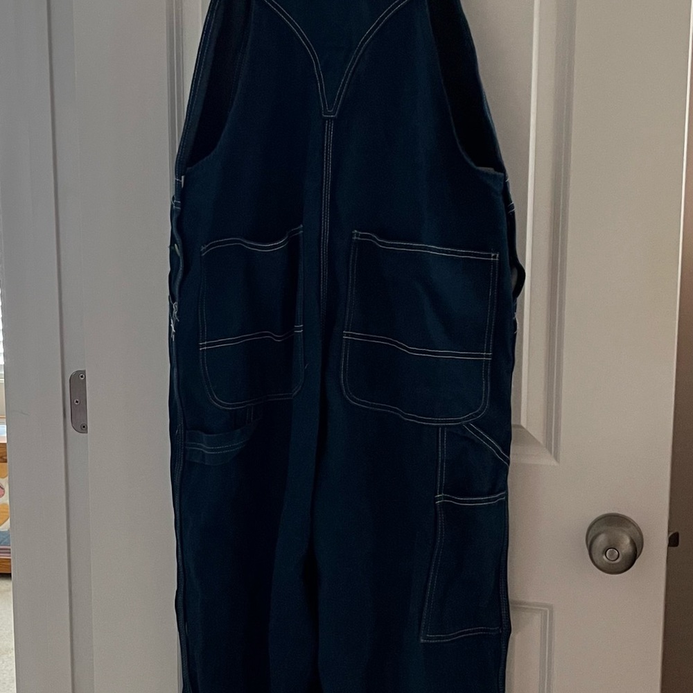 Liberty Denim Blue Cotton Overalls - Picture 3 of 4